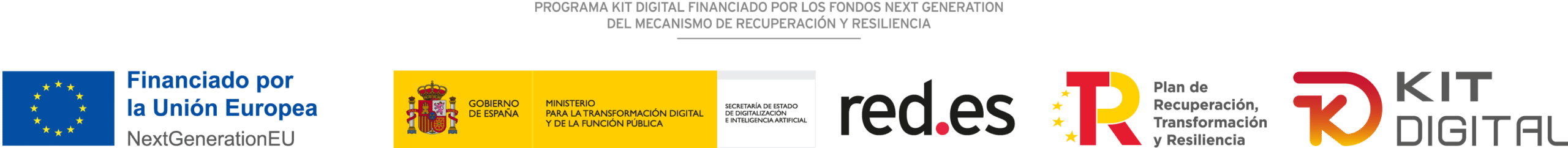 Financiado por la Unión Europea – NextGenerationEU. Plan de Recuperación, Transformación y Resiliencia. Gobierno de España. Kit Digital